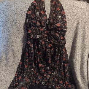 Pin up style halter dress